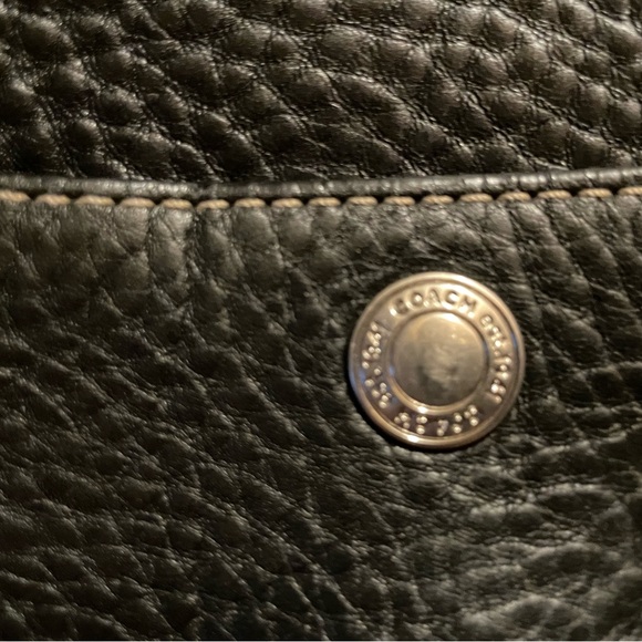 Vintage Coach Chelsea #C0782-F10891 Black Pebbled Leather Hobo Shoulder Bag - Picture 3 of 8